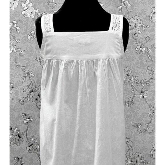 Victorian White 100% Cotton Nightgown – SR-1217 by SoieRose - Picture 5 of 7